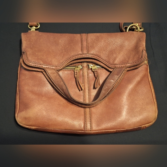 Fossil Handbags - Fossil Foldover Leather Crossbody Messenger Bag